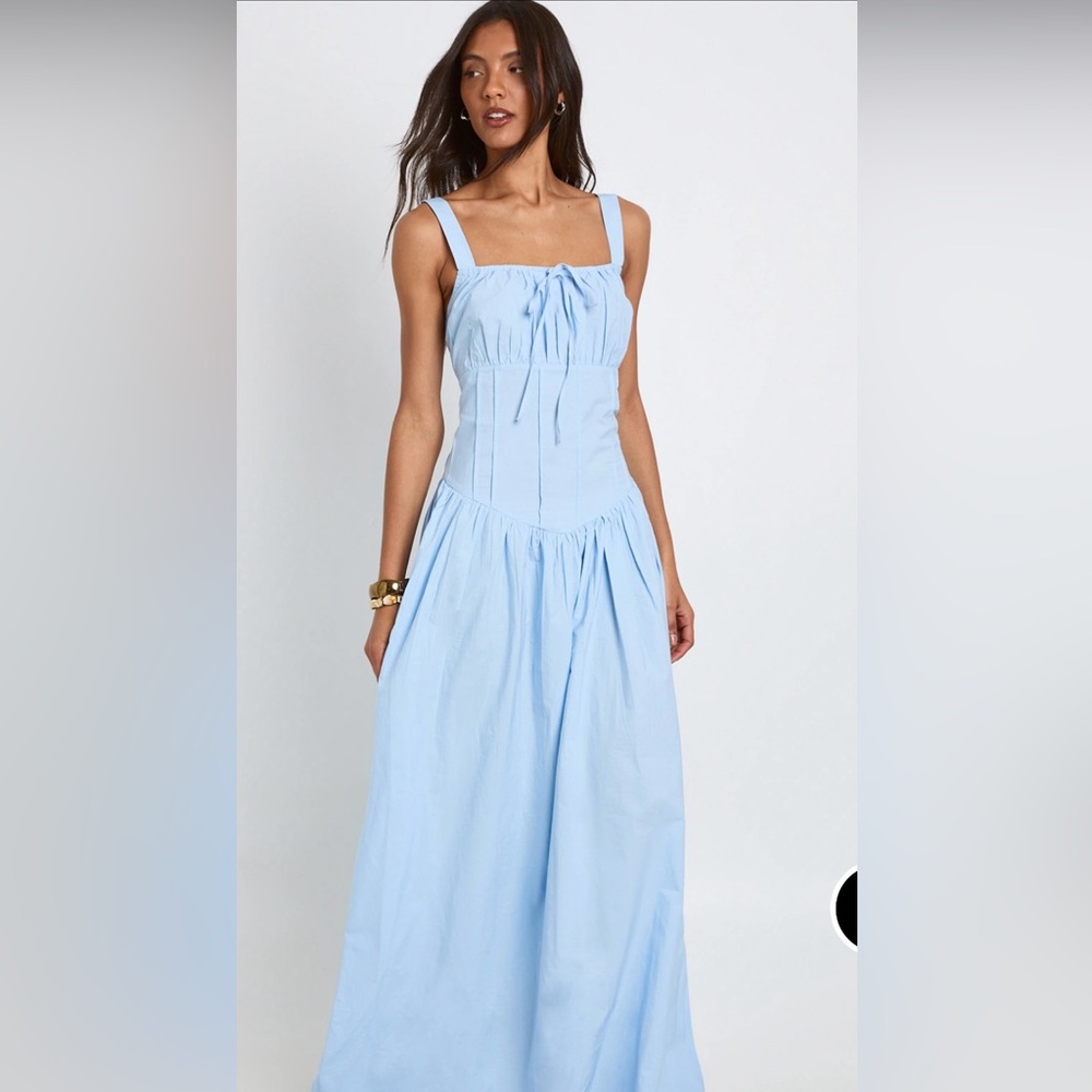 Boohoo Light Blue maxi dress